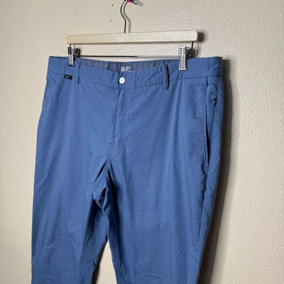 Nike Golf Dri-Fit Pants Men's 38X32 Blue Modern Fit Cotton Blend Performance - Picture 2 of 11